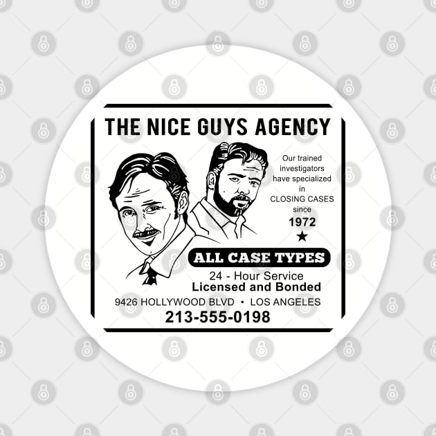 The Nice Guys Agency Newspaper Ad Magnet by Alema Art